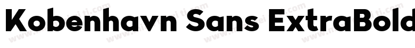 Kobenhavn Sans ExtraBold字体转换